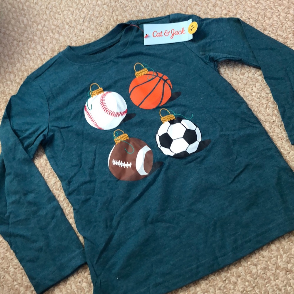 Xmas ornaments sports tee